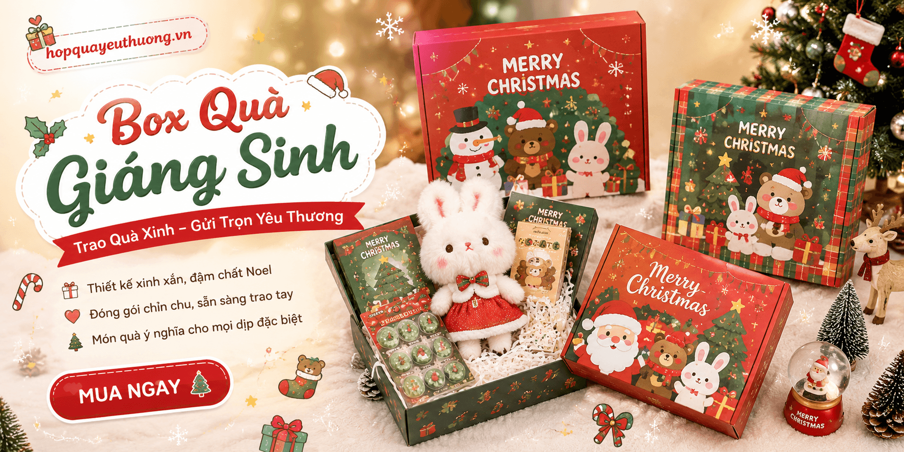 Quà Giáng sinh ấm áp