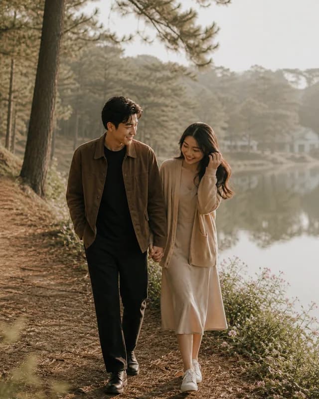 Minh và An trong chuyến đi đầu tiên tại Đà Lạt